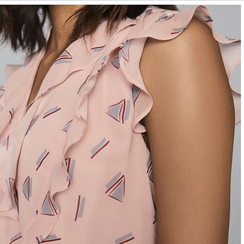 Pink Ruffled Sleeveless Dress - Picture 3 of 6